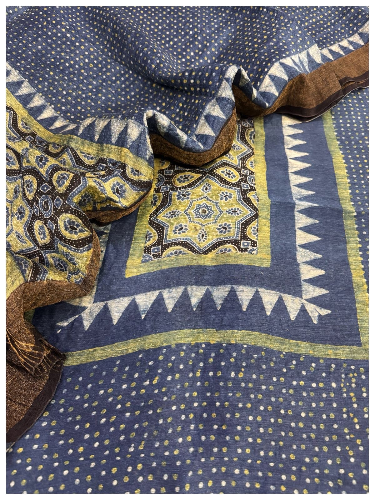 Ajrakh Linen Silk Suits