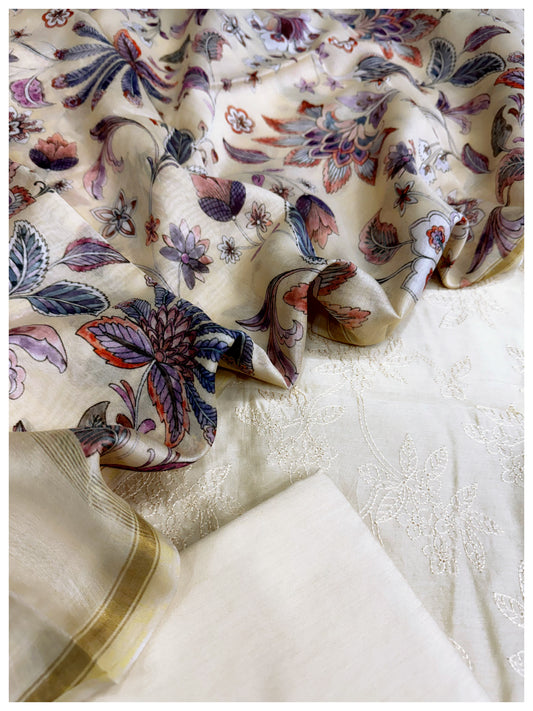 Chanderi Silk Suit