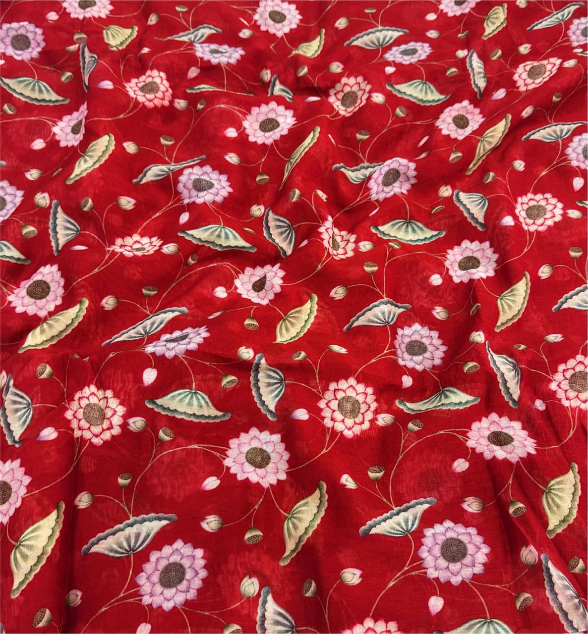 Mul Chanderi silk Fabric
