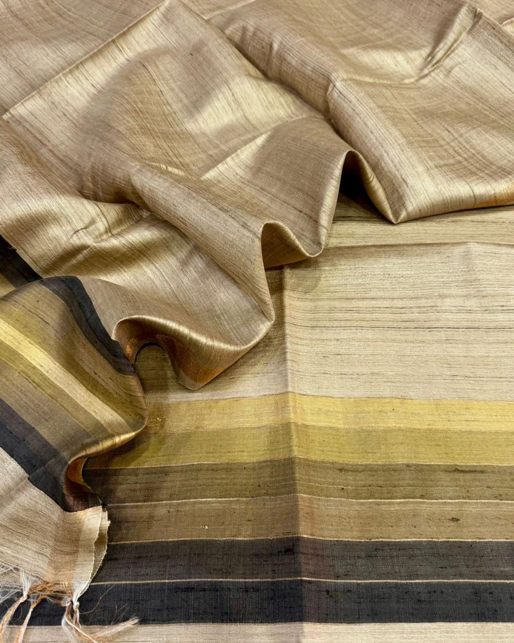 Tussar Silk Hand Weaved Suit