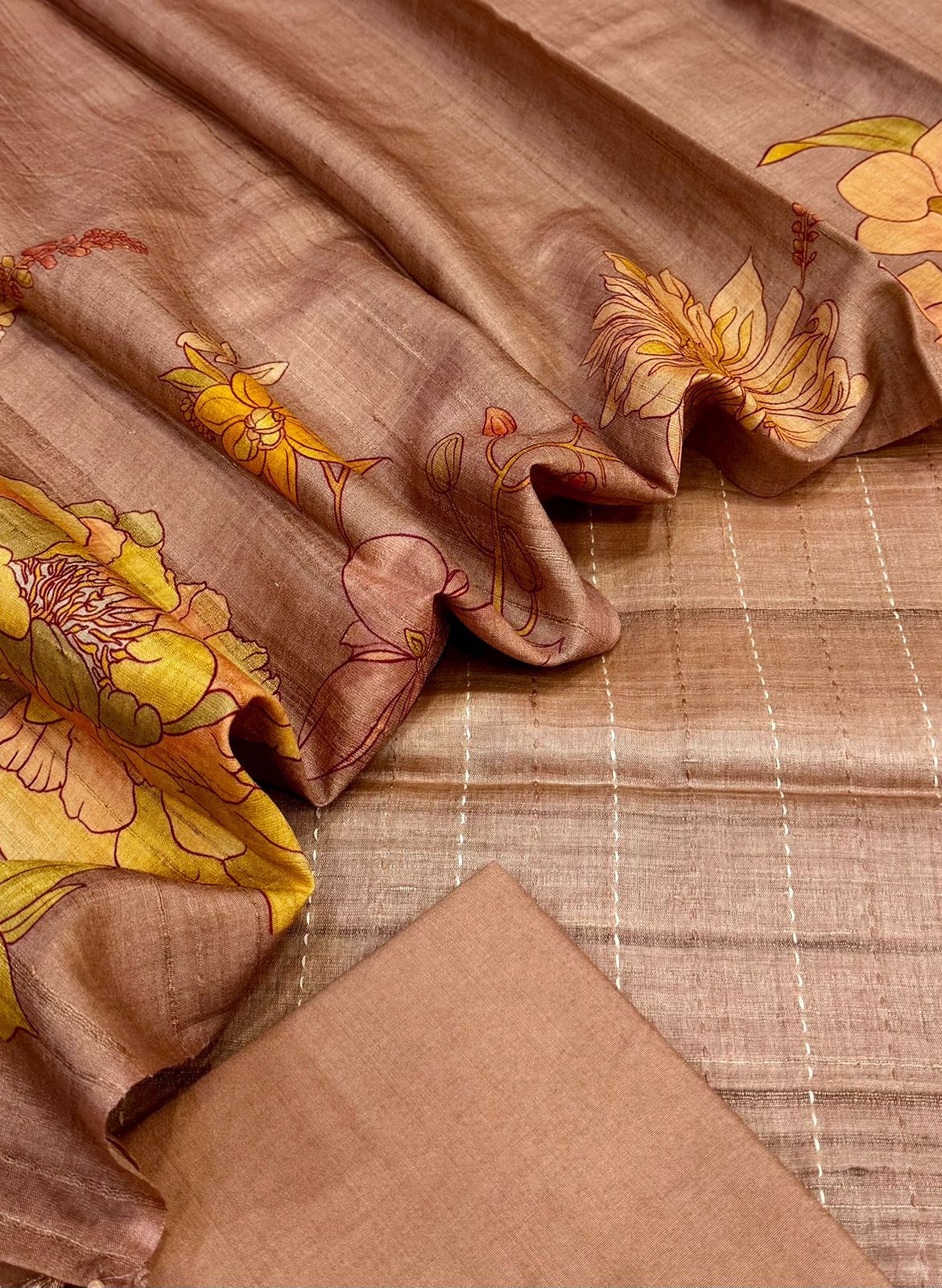 Tussar Silk Suit