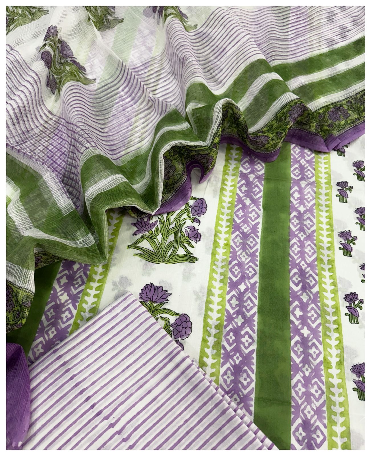 Cotton with Kota Dupatta