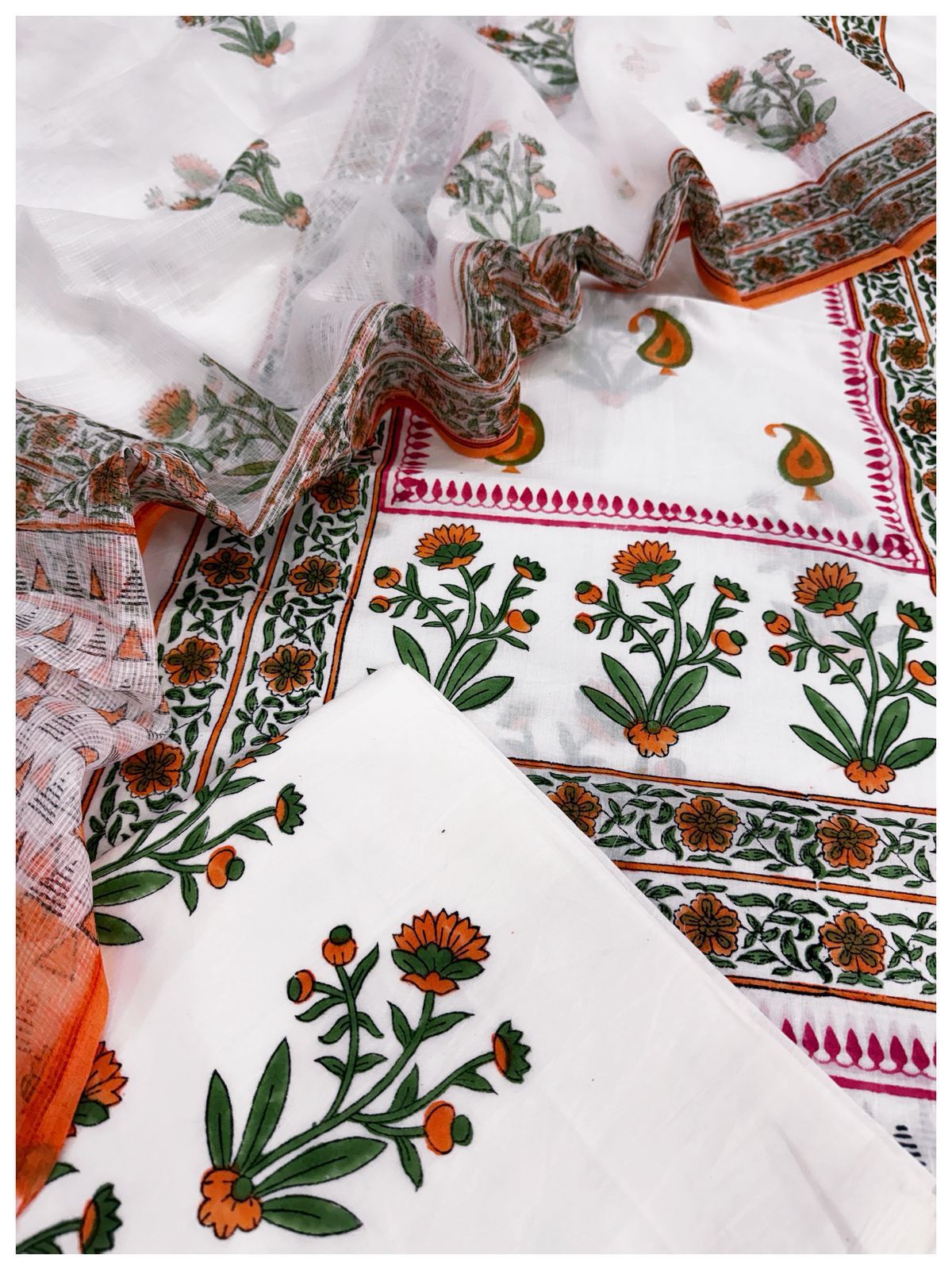 Cotton with Kota Dupatta