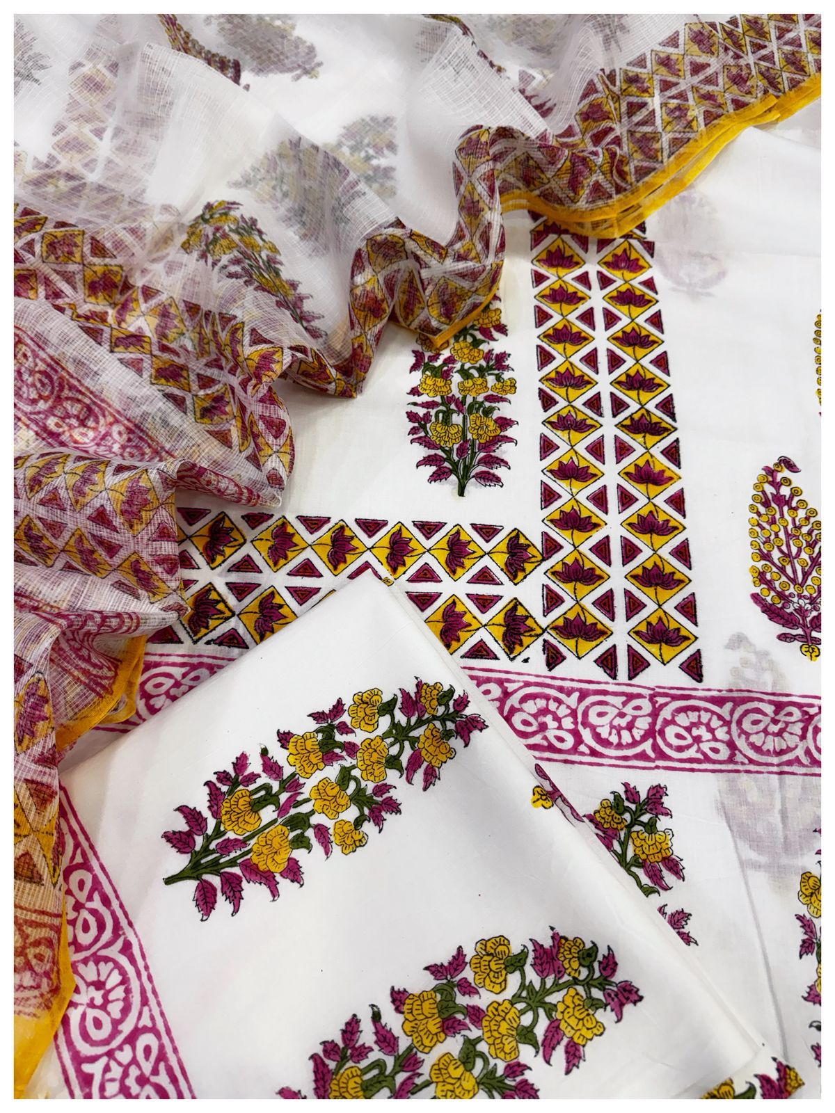 Cotton with Kota Dupatta