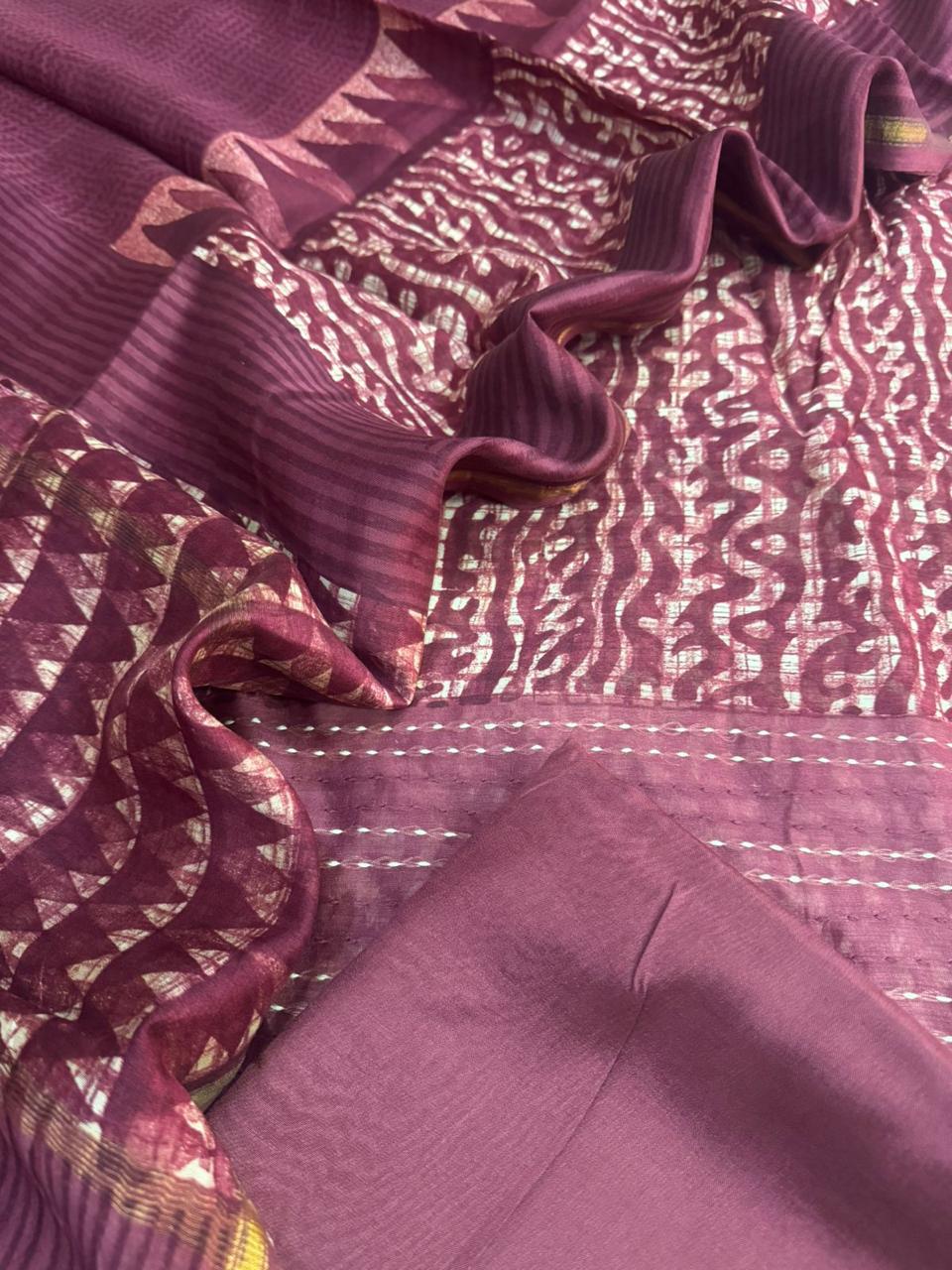 Chanderi silk Suit