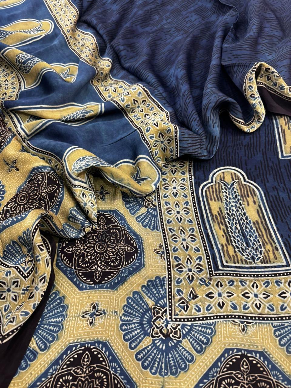Modal Ajrakh Suit