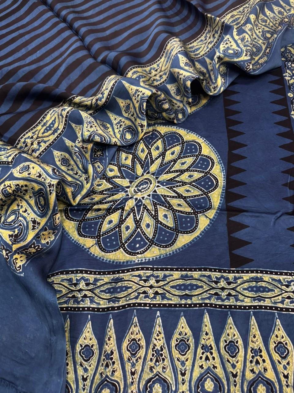 Modal Ajrakh Suit