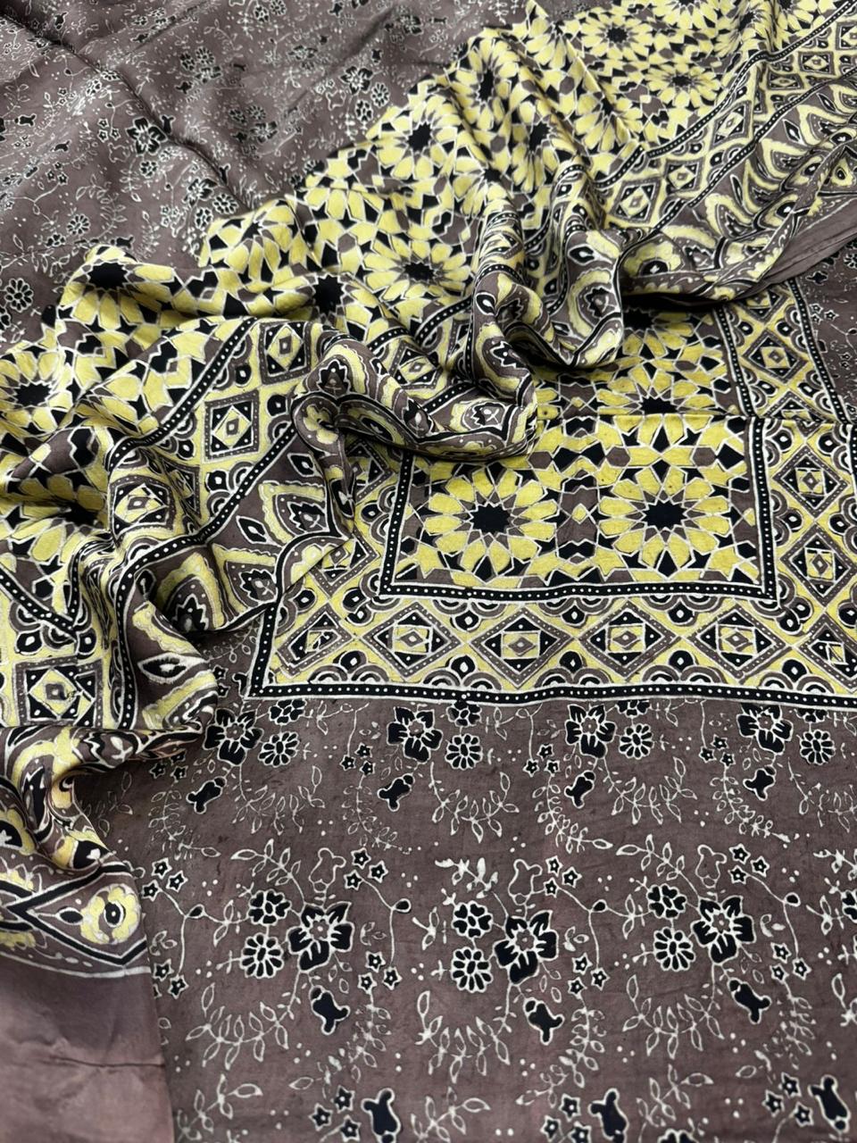 Modal Ajrakh Suit