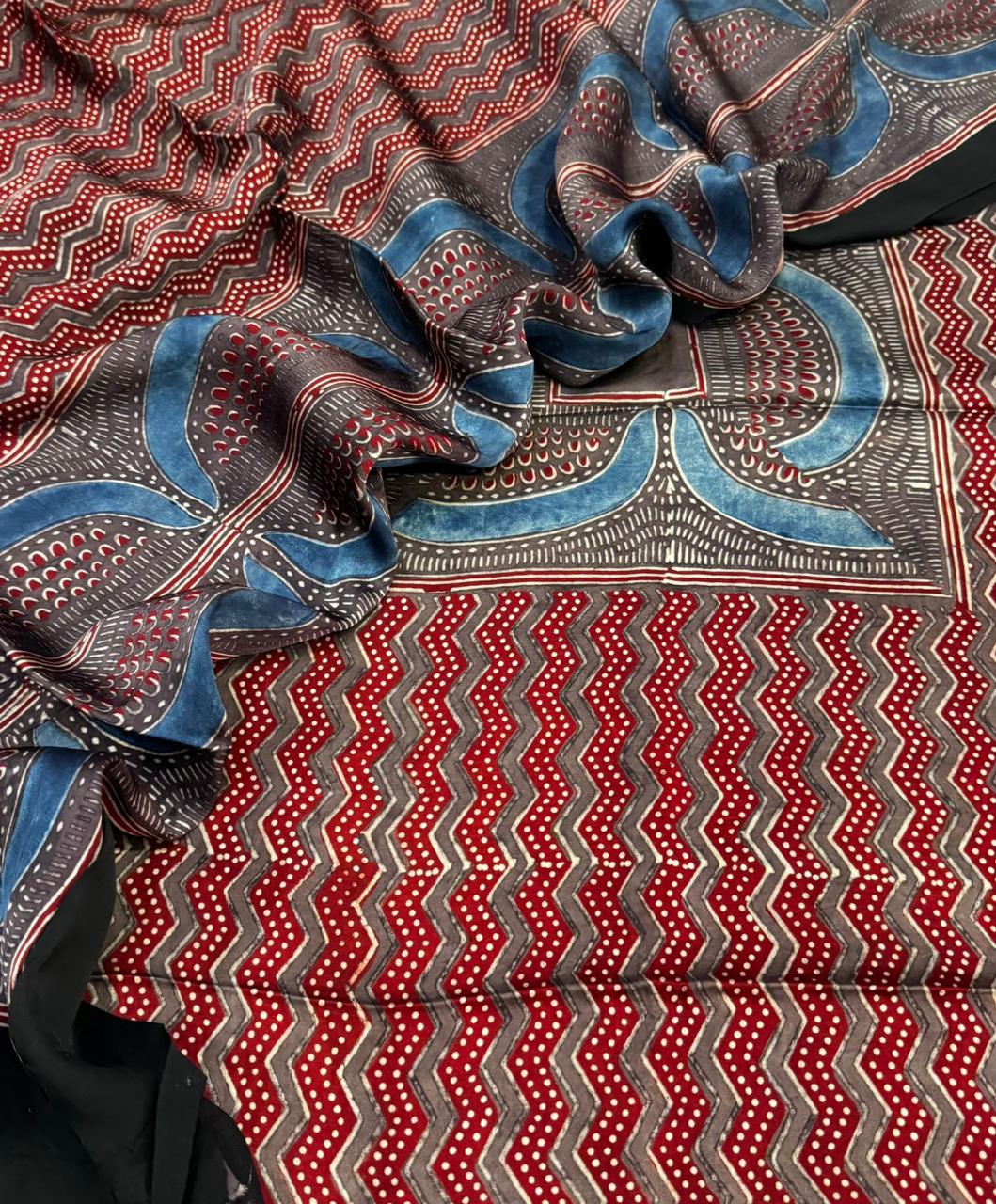 Modal Ajrakh Suit