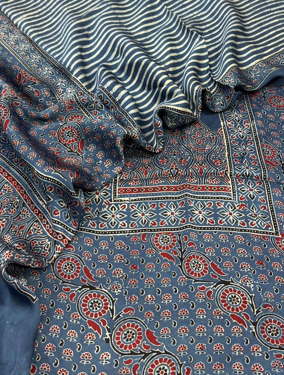Modal Ajrakh Suit