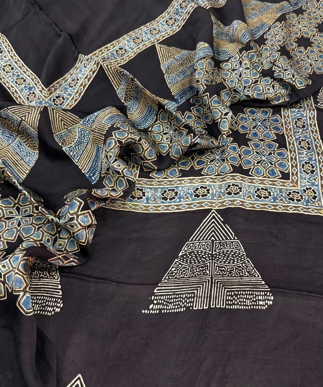 Modal Ajrakh Suit