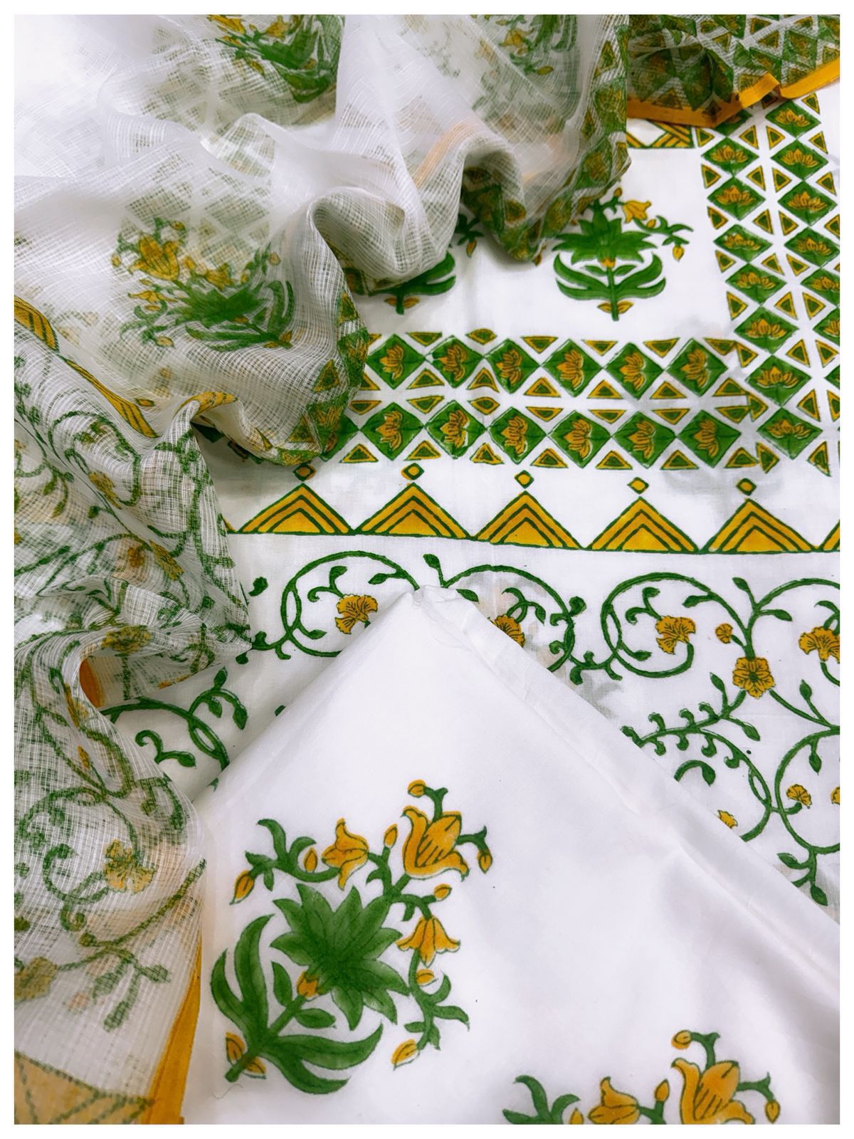 Cotton With Kota Dupatta