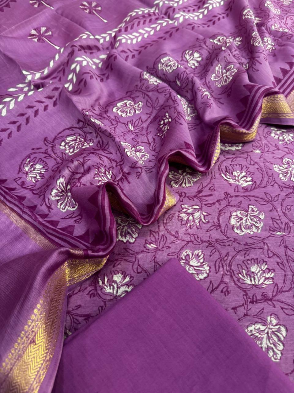 Maheshwari silk suit