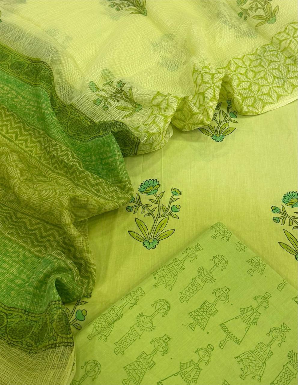 Cotton With Kota Dupatta Ombre