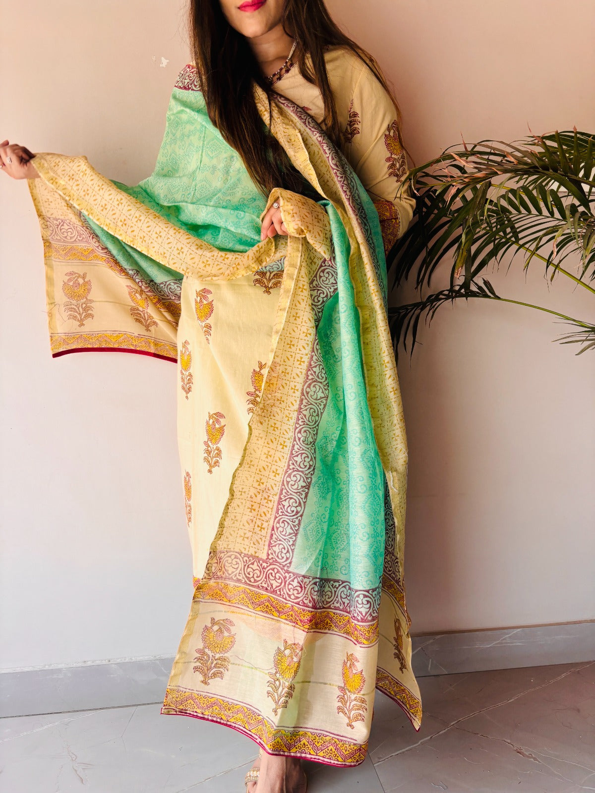 Cotton with Kota dupatta
