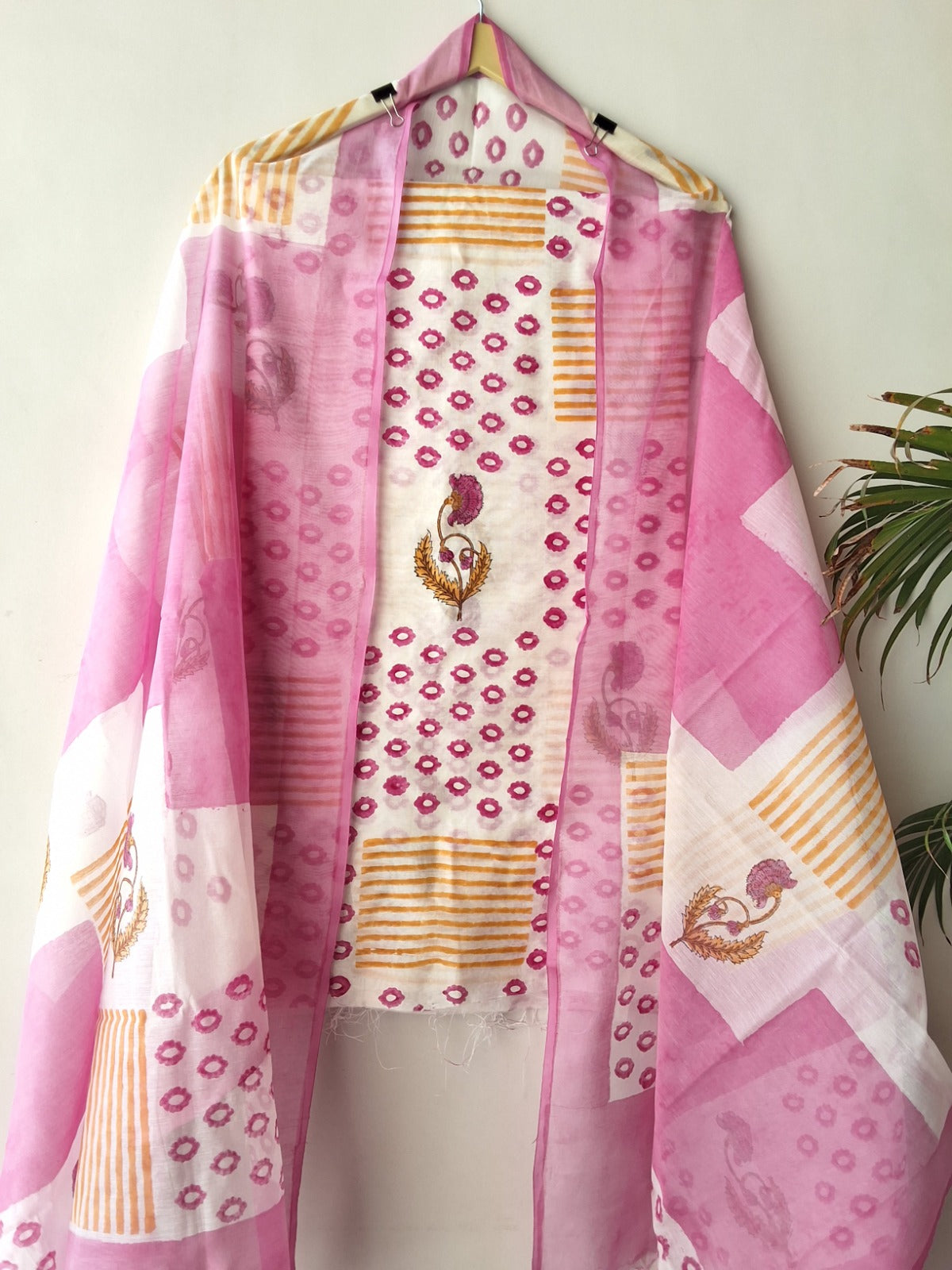 Chanderi silk suit