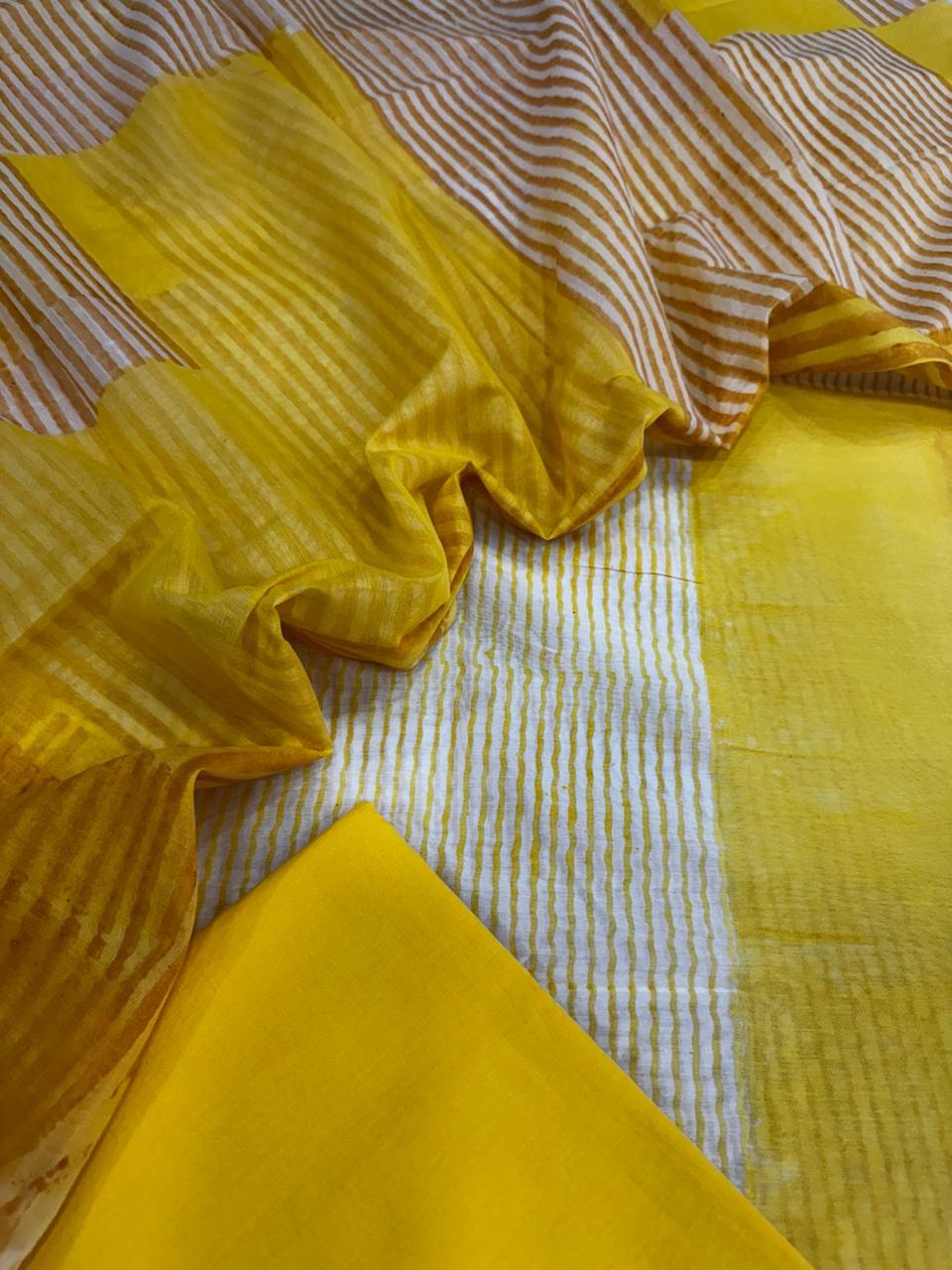 Chanderi silk suit