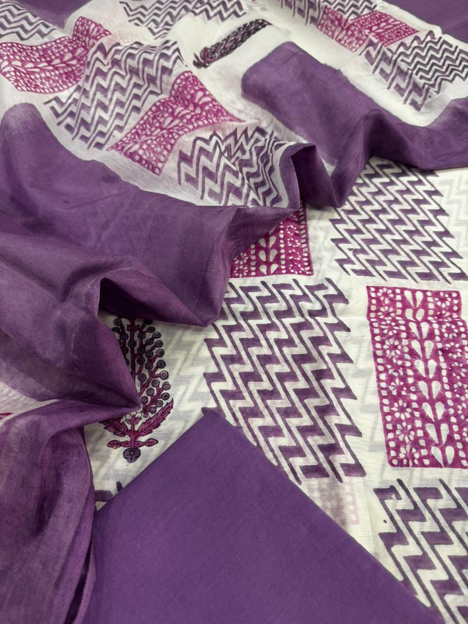 Chanderi silk suit