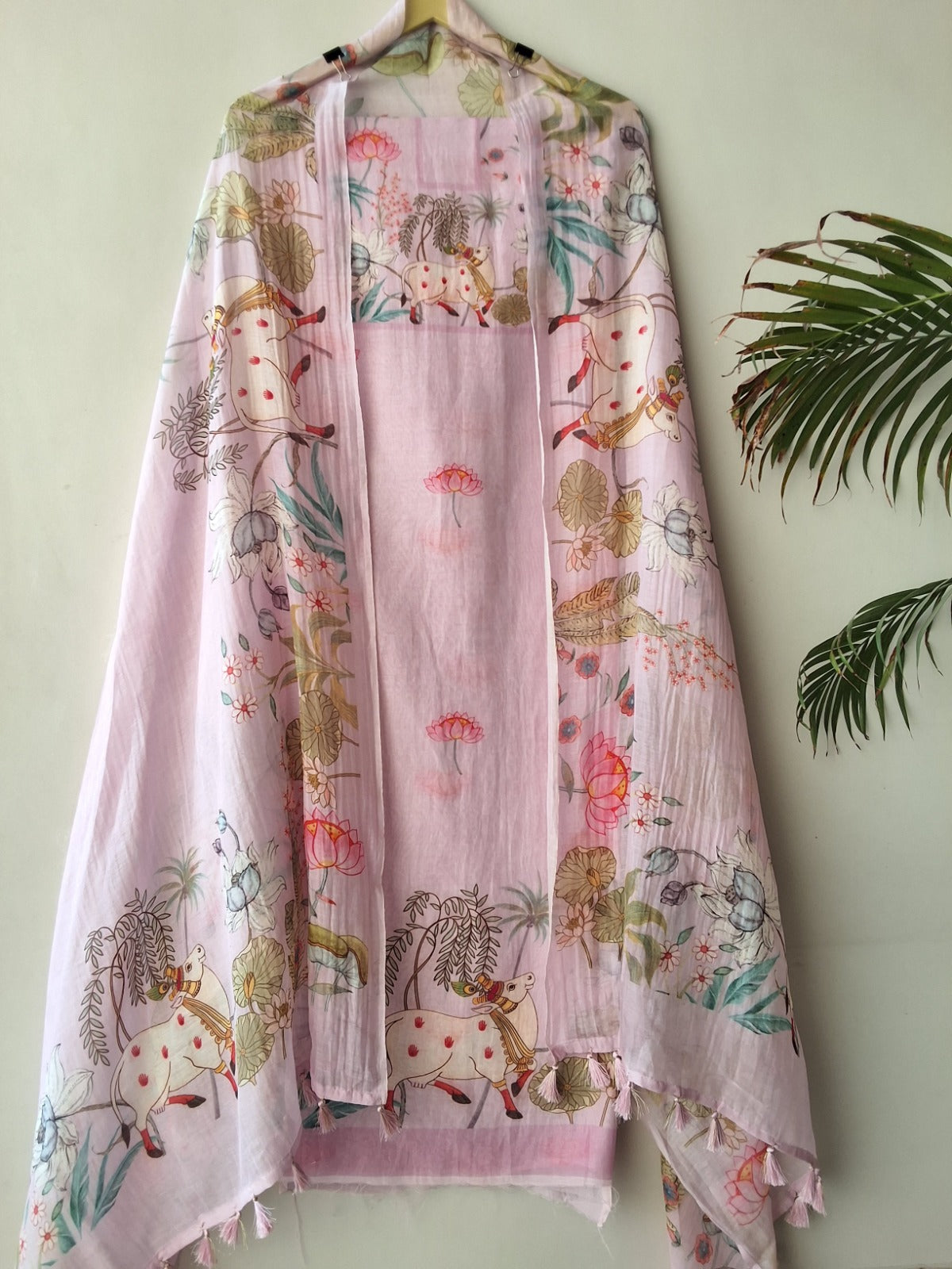 Malai Chanderi silk suit