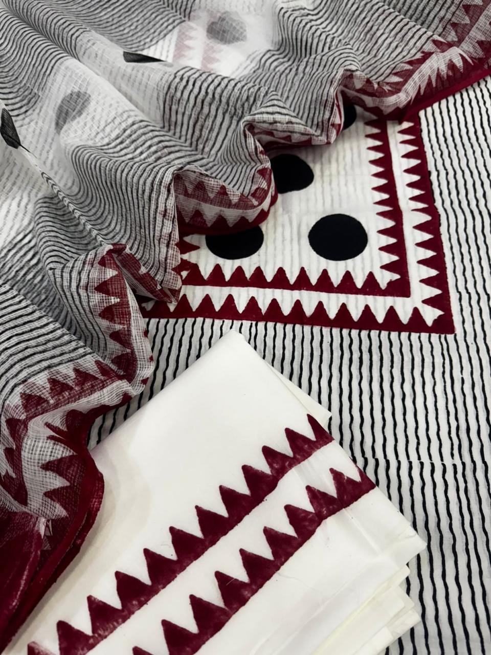 Cotton with Kota Dupatta