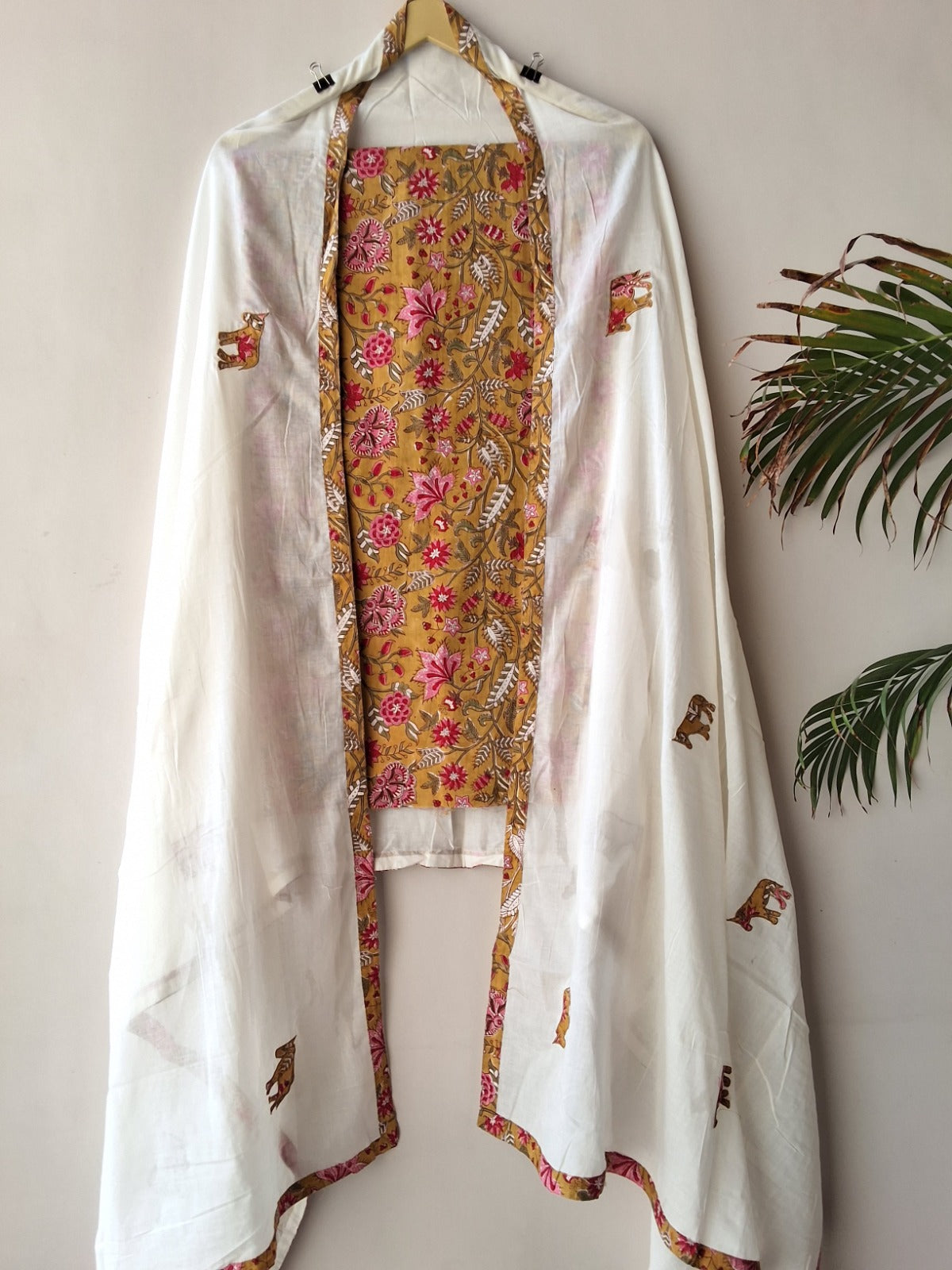Cotton with Cotton dupatta