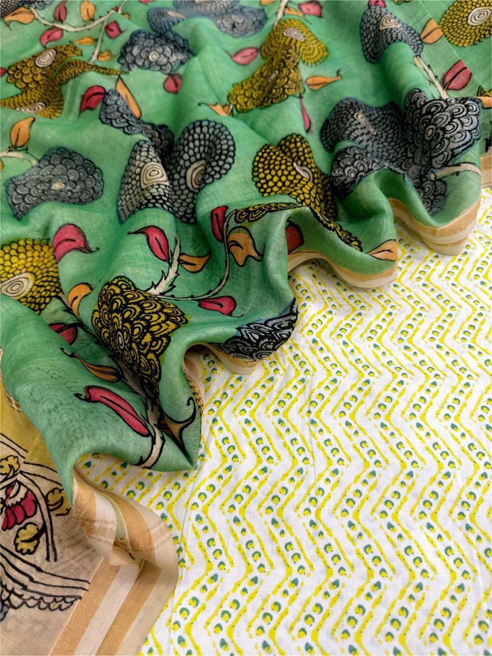 Cotton with Chanderi Dupatta