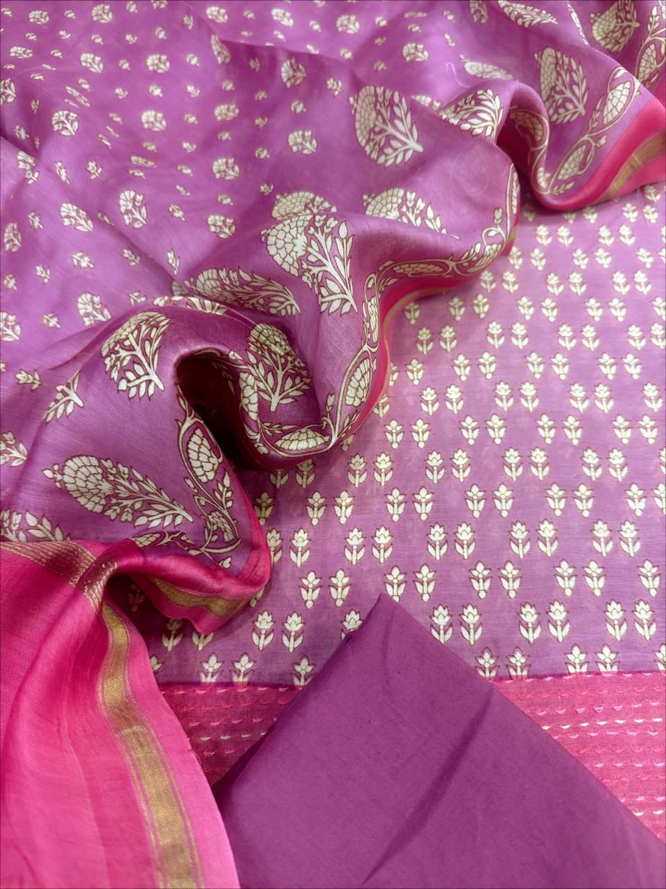 Chanderi Silk Suit