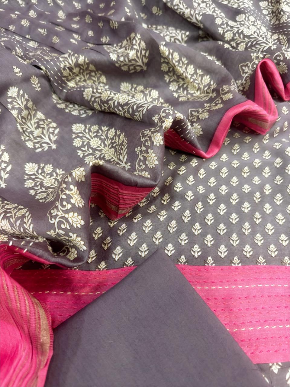 Chanderi Silk Suit