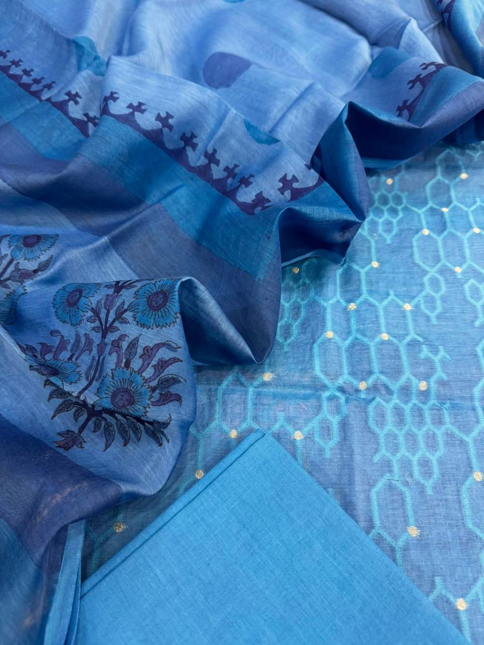 Chanderi silk suit
