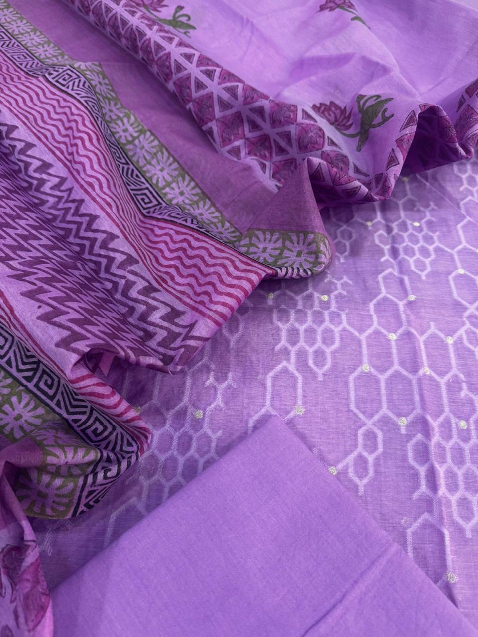 Chanderi silk suit
