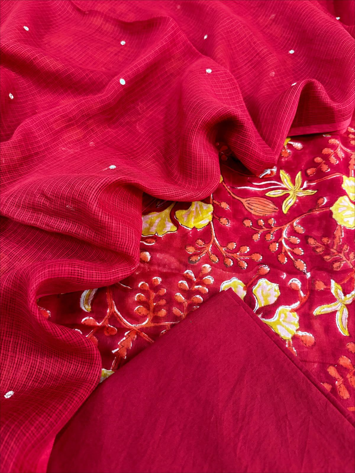 Cotton with Kota Dupatta
