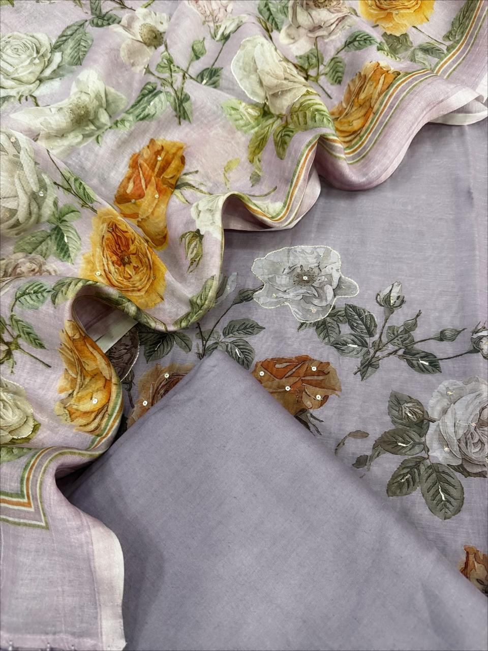 Chanderi Silk Suit