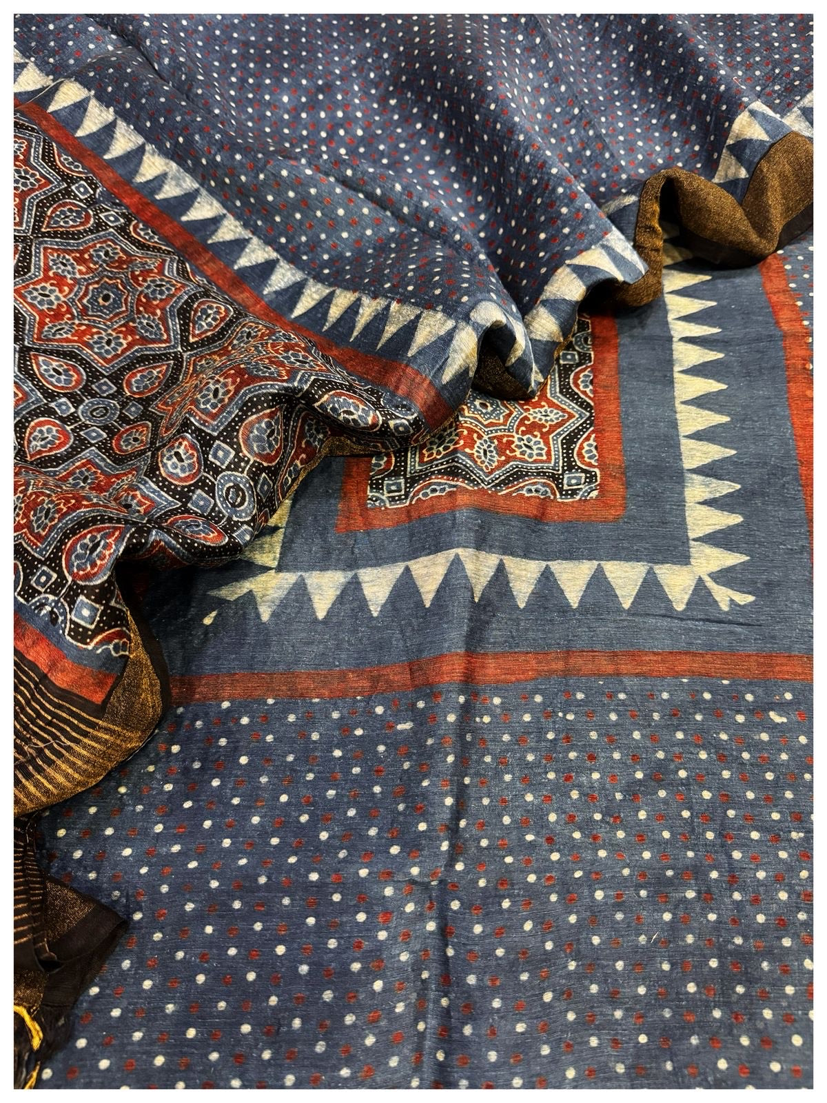 Ajrakh Linen Silk Suits