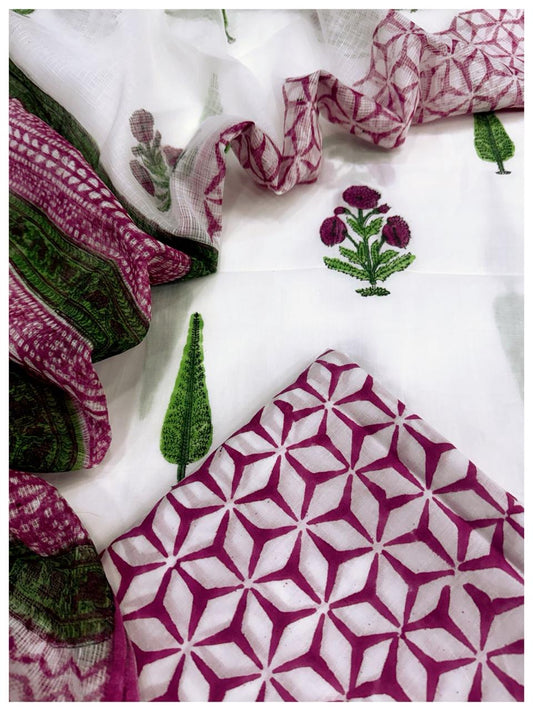 Cotton with Kota Dupatta