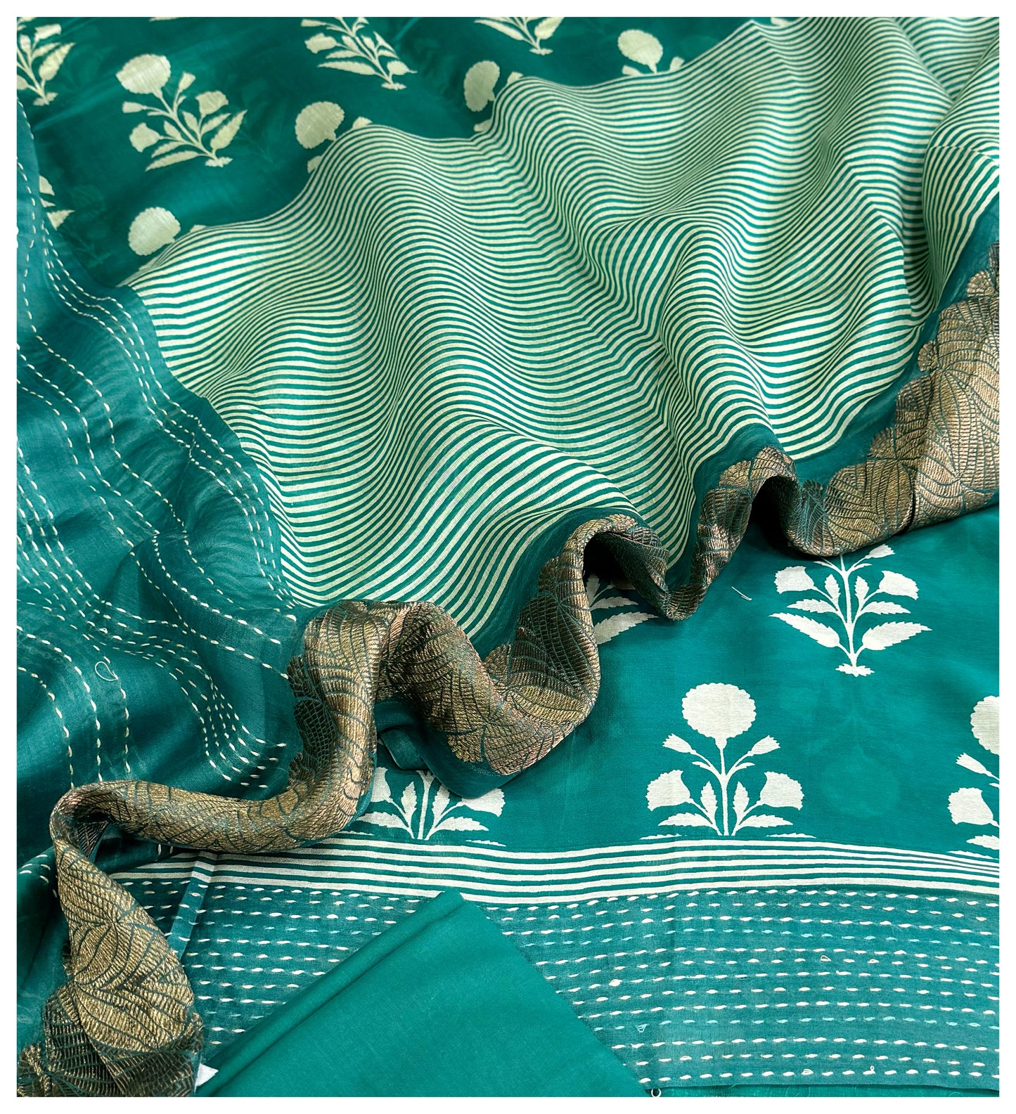 Chanderi Silk Suit