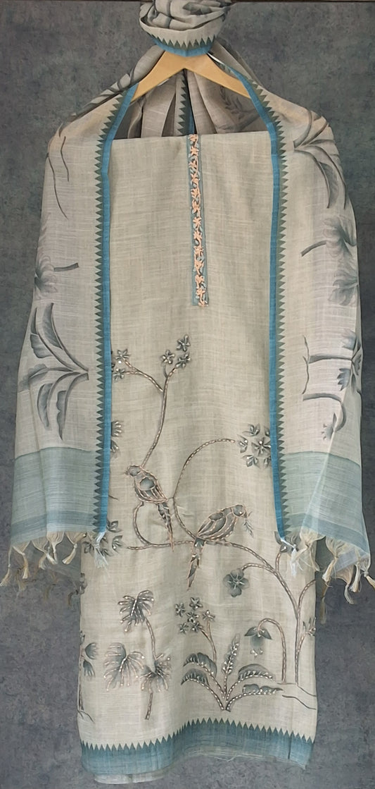 Chanderi Silk Suit