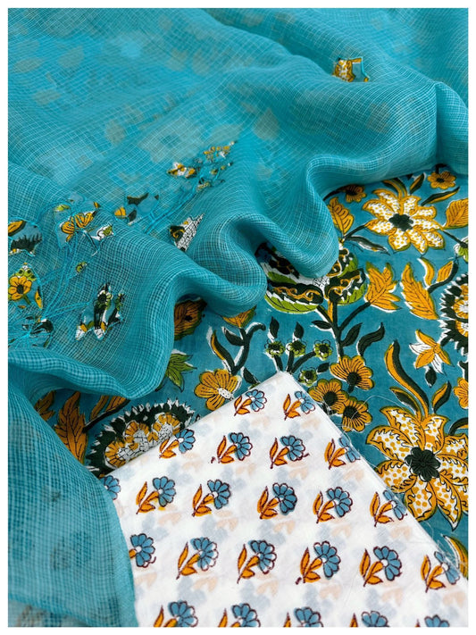 Cotton with Kota Dupatta