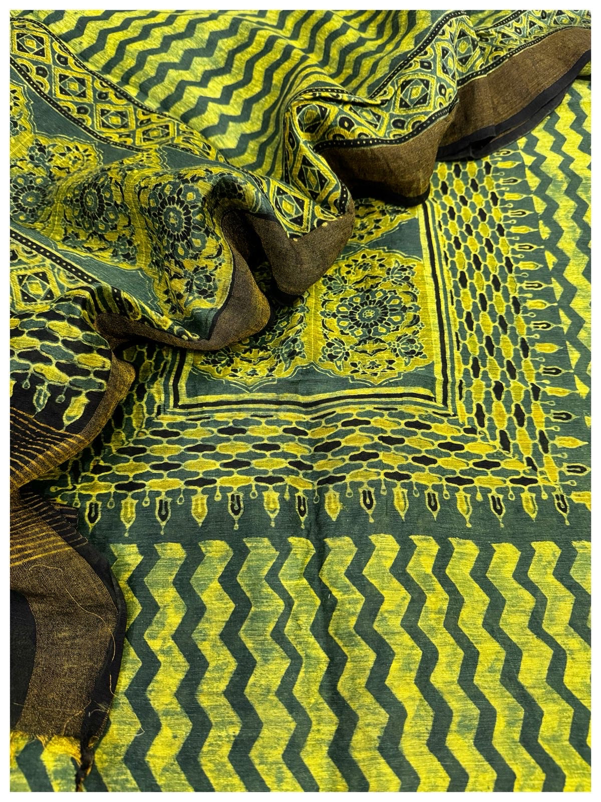 Ajrakh Linen Silk Suits