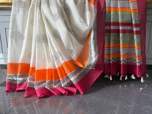 Mul Chanderi Saree
