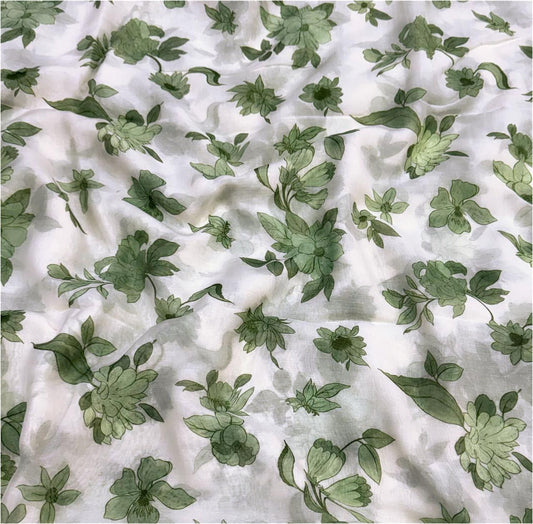 Mul Chanderi Silk Fabric