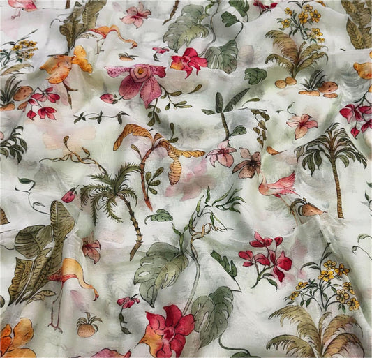 Mul Chanderi Silk Fabric
