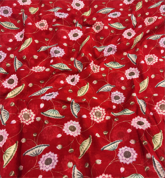 Mul Chanderi silk Fabric