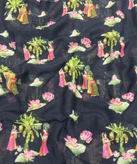 Mul Chanderi Silk Fabric