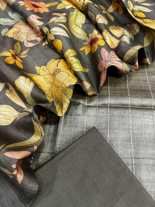 Tussar Silk Suit
