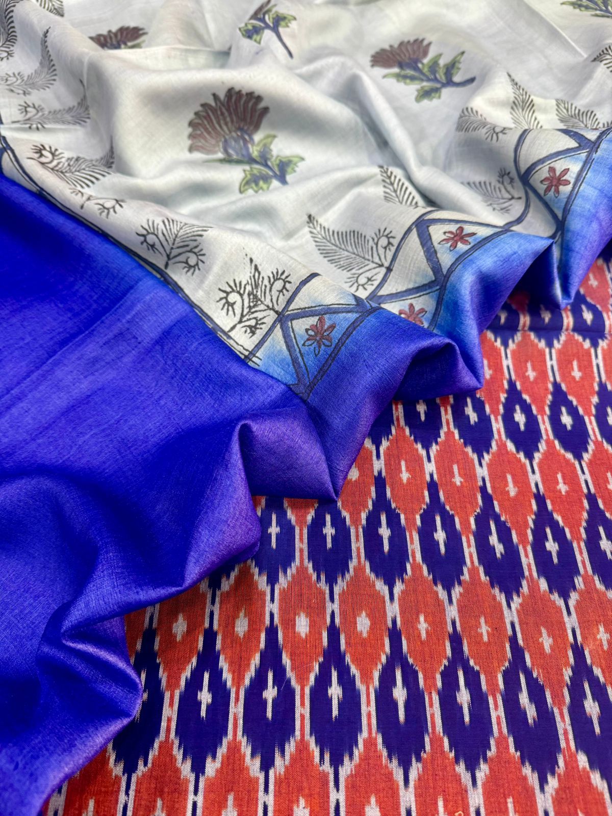 Cotton Suits with Tussar Dupatta