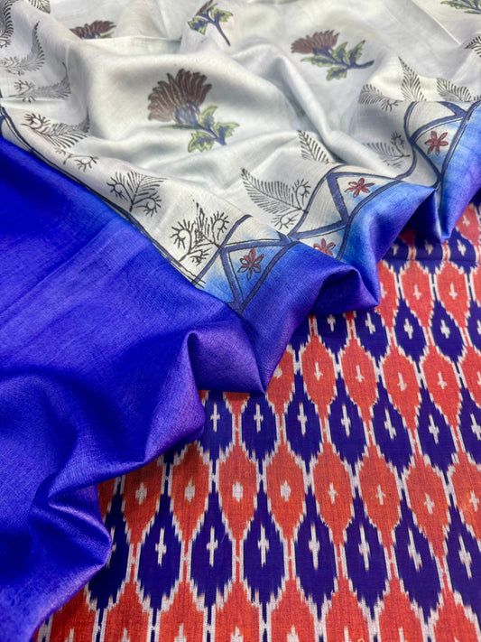 Cotton Suits with Tussar Dupatta