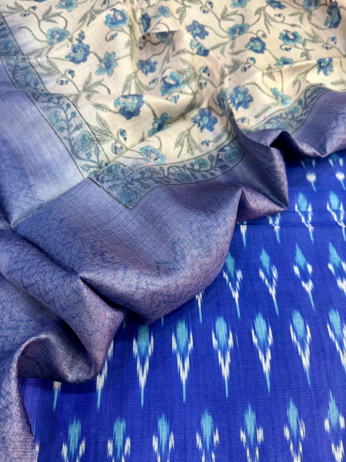 Cotton Suits with Tussar Dupatta