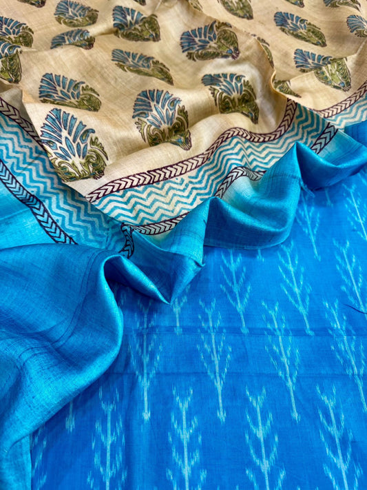 Cotton Suits with Tussar Dupatta