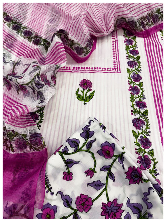 Cotton with Kota Dupatta