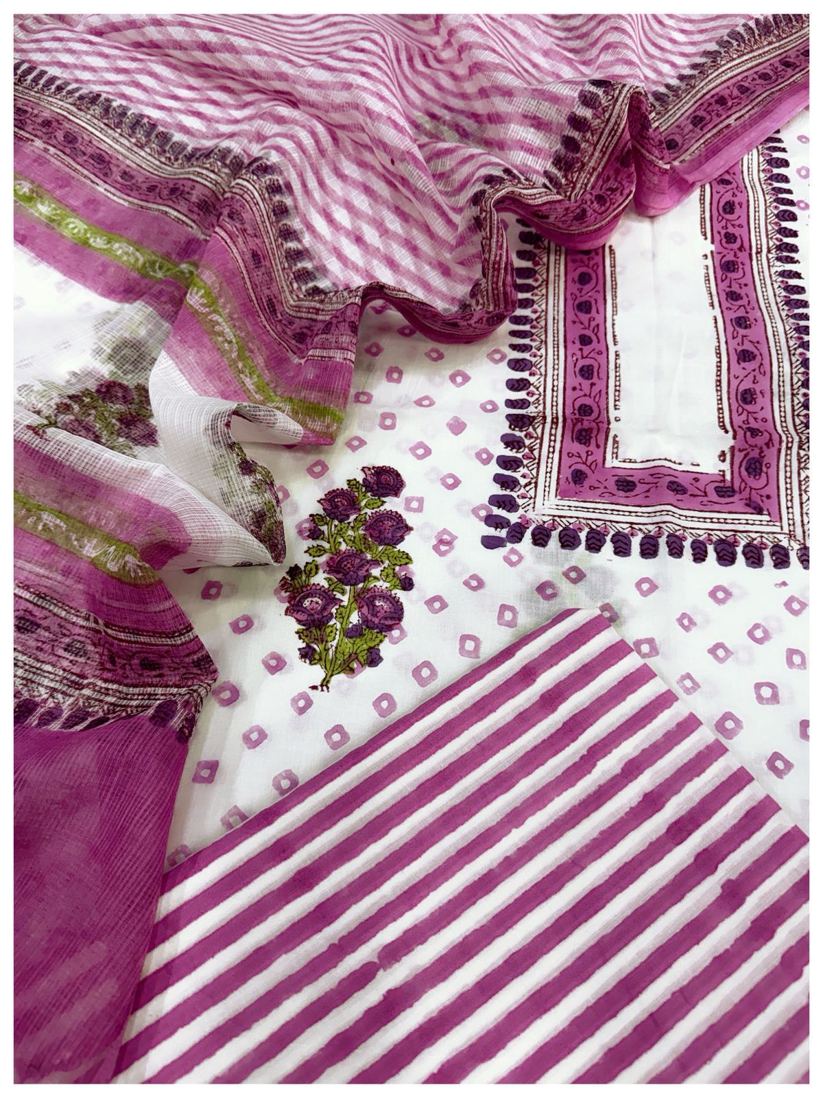 Cotton with Kota Dupatta